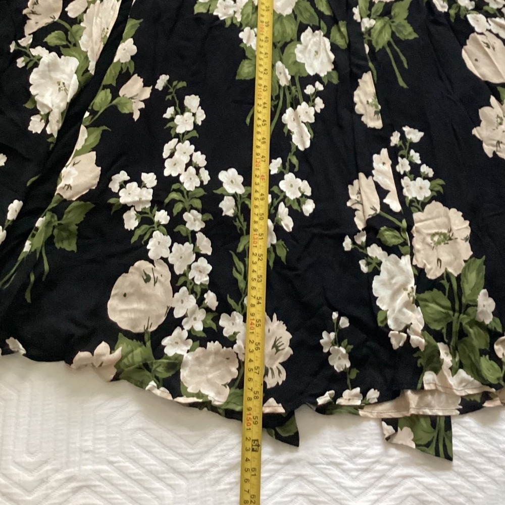 Reformation Black and Cream Floral Maxi Dress - Picture 5 of 11